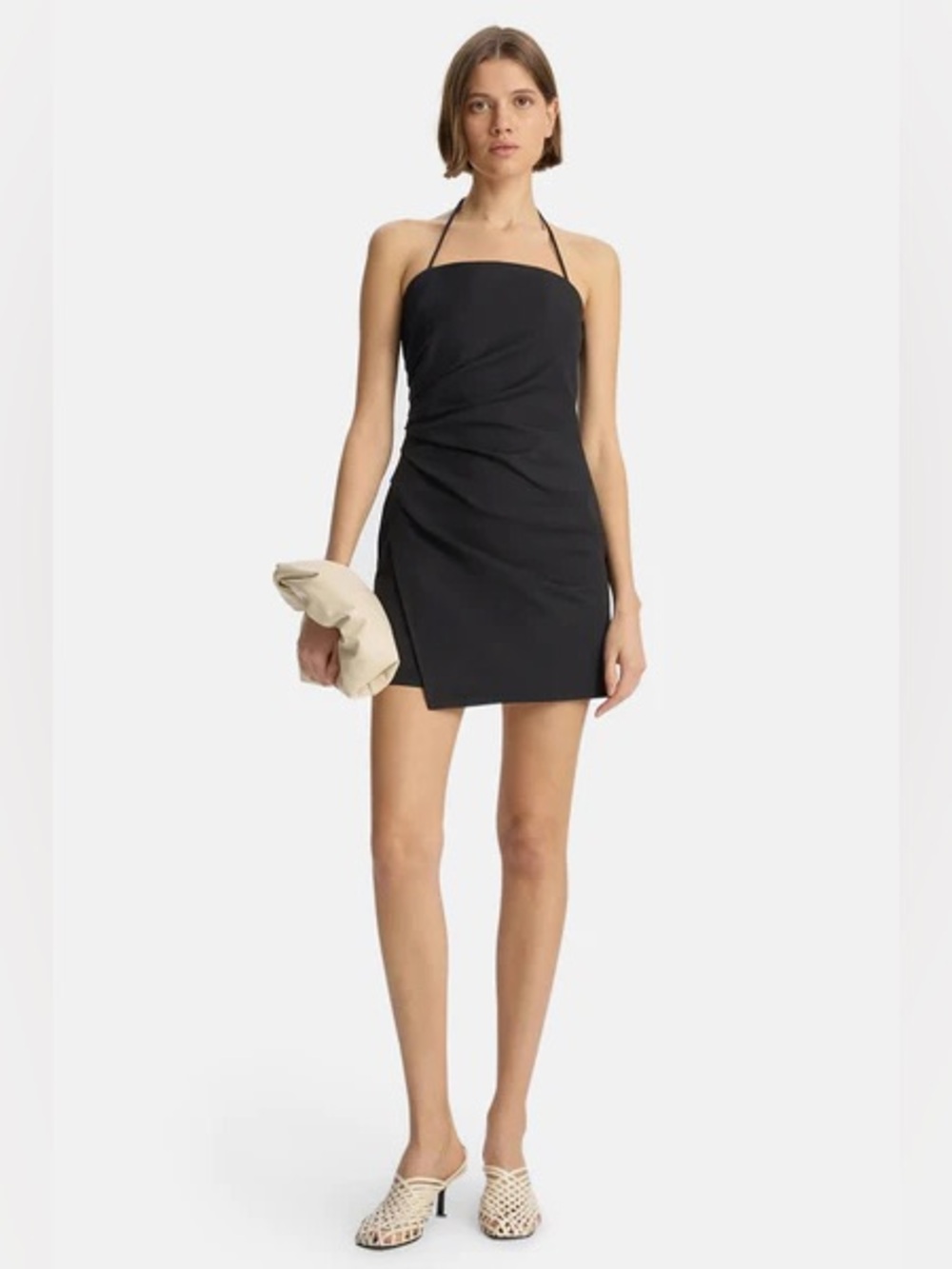 ALC Charlie Black Mini Dress 8 - Picture 2 of 7